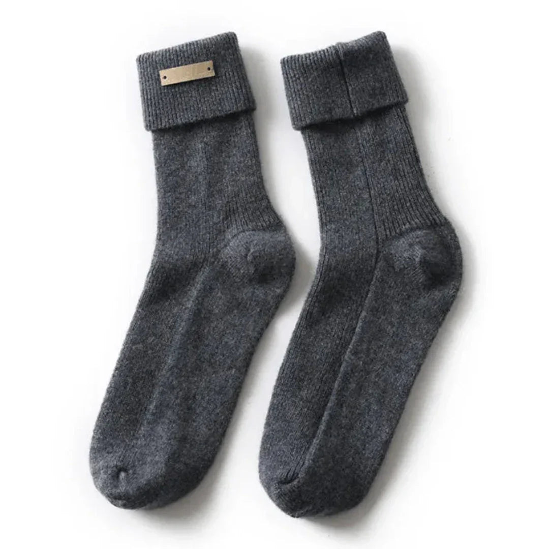 Chaussettes Mi Mollet En Cachemire Pur Amelia Confort Chaleur Respirantes Pour Quotidien Et Temps Froid