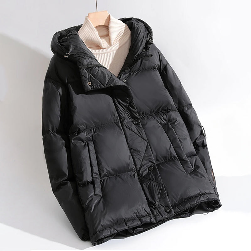 Elegant and comfortable Reinora quilted down jacket