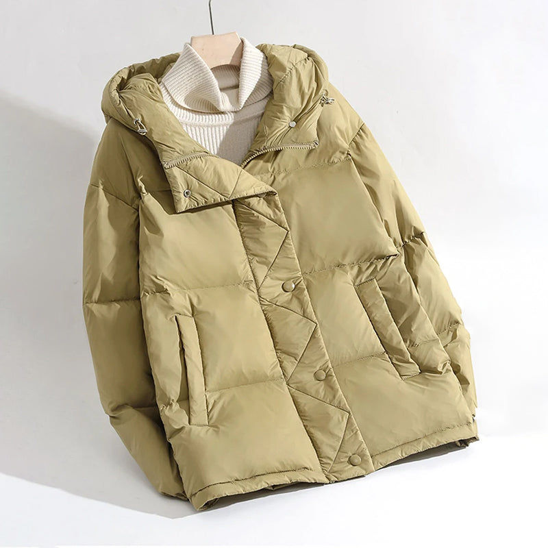 Elegant and comfortable Reinora quilted down jacket