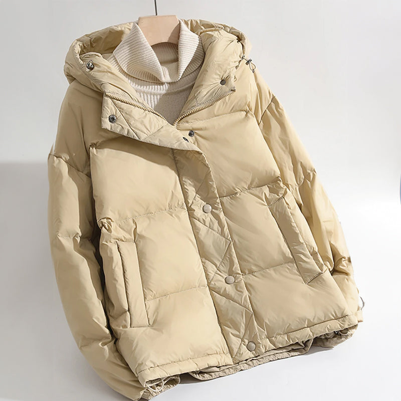 Elegant and comfortable Reinora quilted down jacket