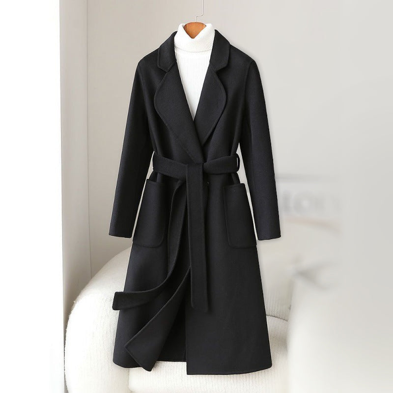 Manteau Sofia Amoretti Monochrome Opulence En Mélange De Laine Premium Élégant Et Chaud Pour Hiver