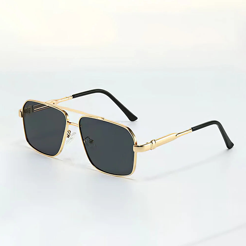 Lunettes De Soleil Arclite Horizon Shades À Monture Aviateur Géométrique En Métal Doré Et Verres UV400 Pour Une Protection Totale