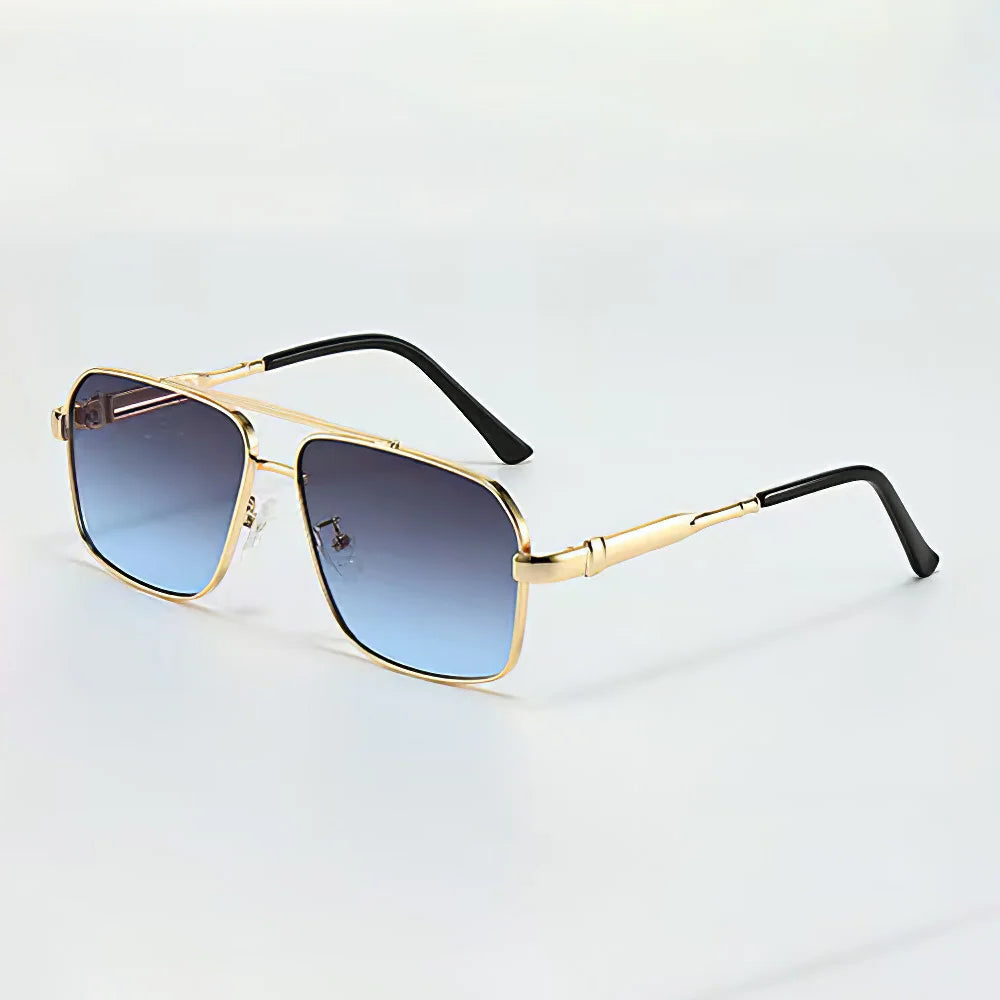Lunettes De Soleil Arclite Horizon Shades À Monture Aviateur Géométrique En Métal Doré Et Verres UV400 Pour Une Protection Totale