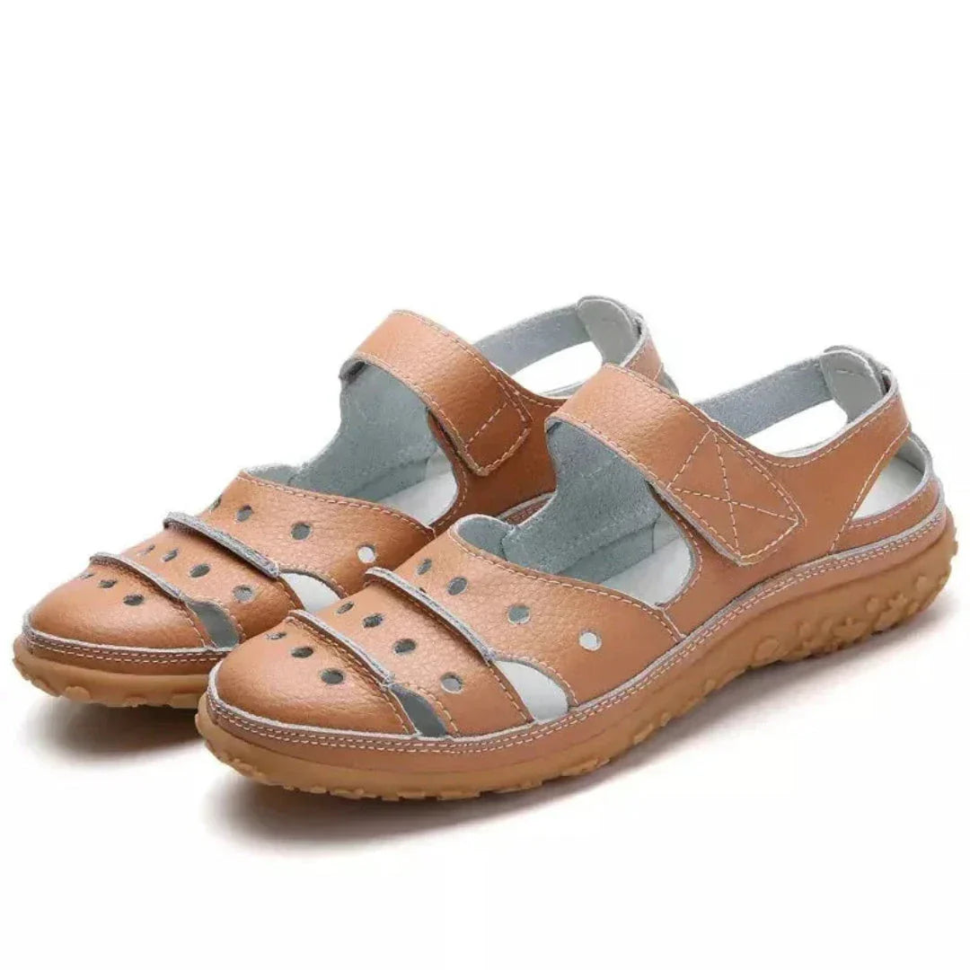 Sandales En Cuir Ariana Pour Femme Confort Toute La Journée Idéales Pour Voyage Et Sorties