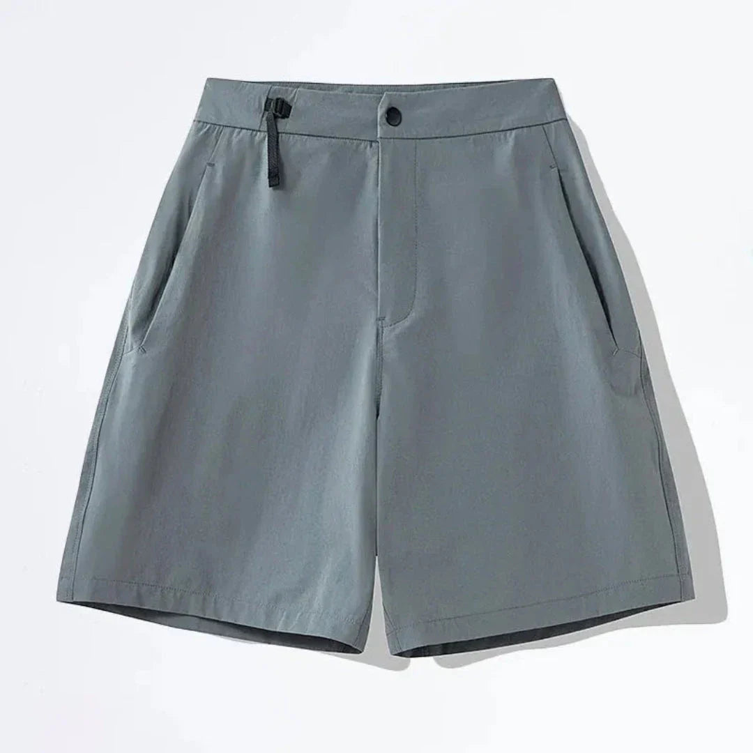Shorts Homme À Séchage Rapide En Nylon Elasthanne Léger Avec Poche Zippée Et Évacuation De L Humidité