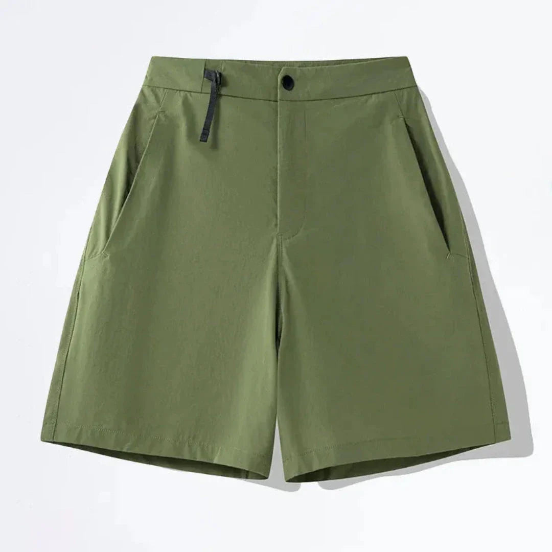 Shorts Homme À Séchage Rapide En Nylon Elasthanne Léger Avec Poche Zippée Et Évacuation De L Humidité