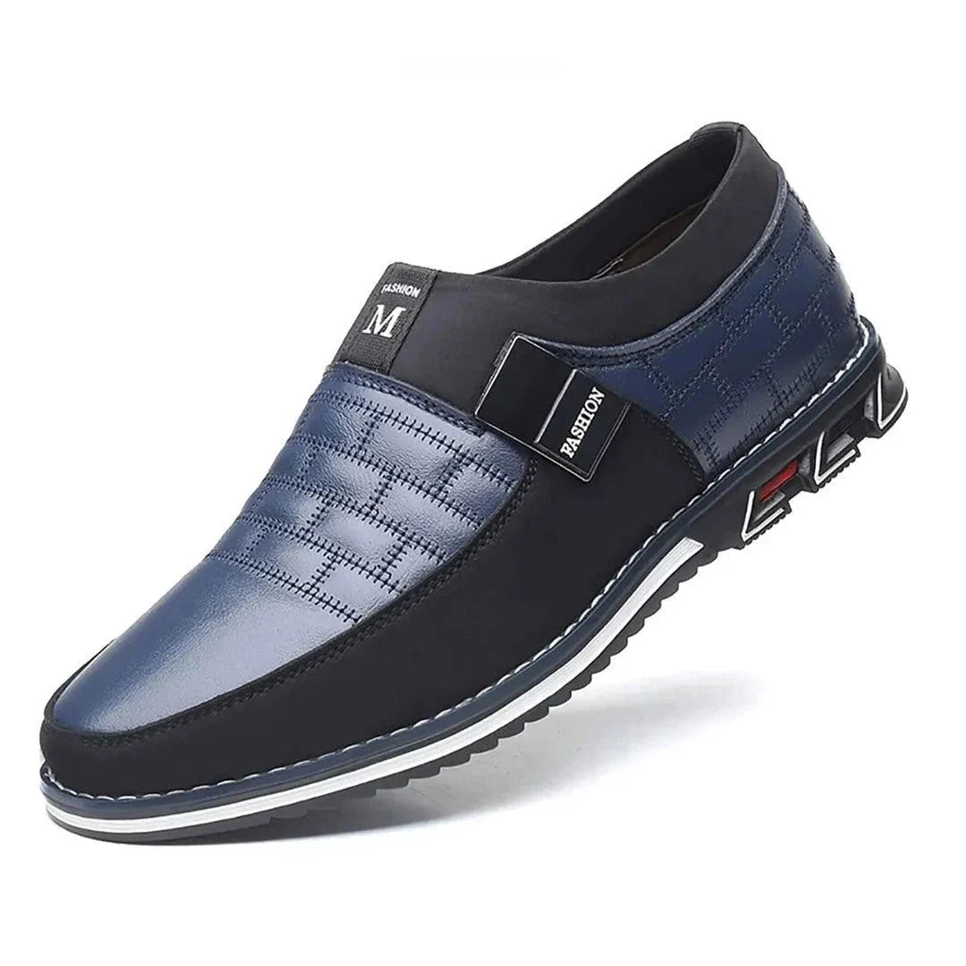 Baskets Slip On Confort Astor En Cuir PU Premium Pour Bureau Et Déplacements Quotidiens