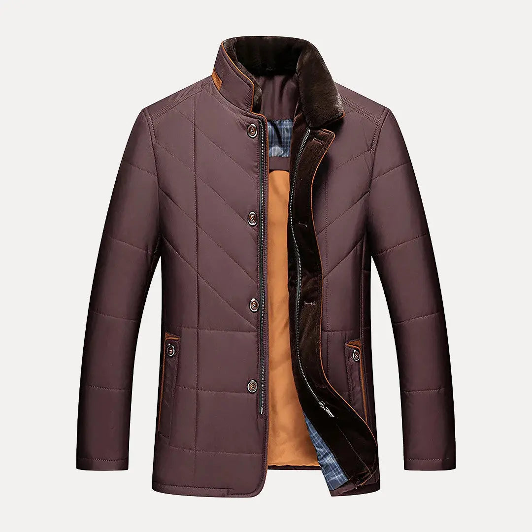 Veste Matelassée Aurelien Classic Heritage Léger Isolation En Coton Extérieur Hydrofuge Et Retient La Chaleur