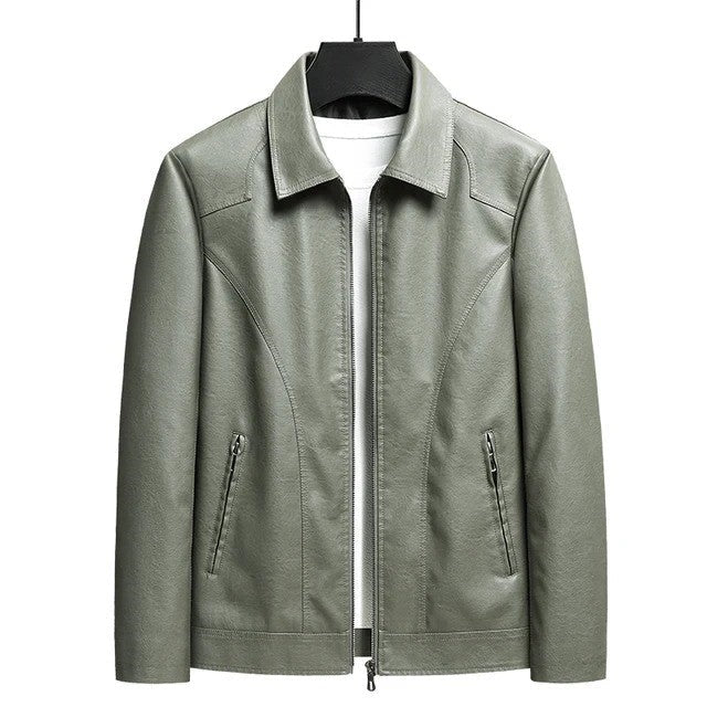 Amawinc Veste Biker Homme En Cuir Synthétique Avec Bord Rugueux Et Coupe Classique Pour Style Intemporel