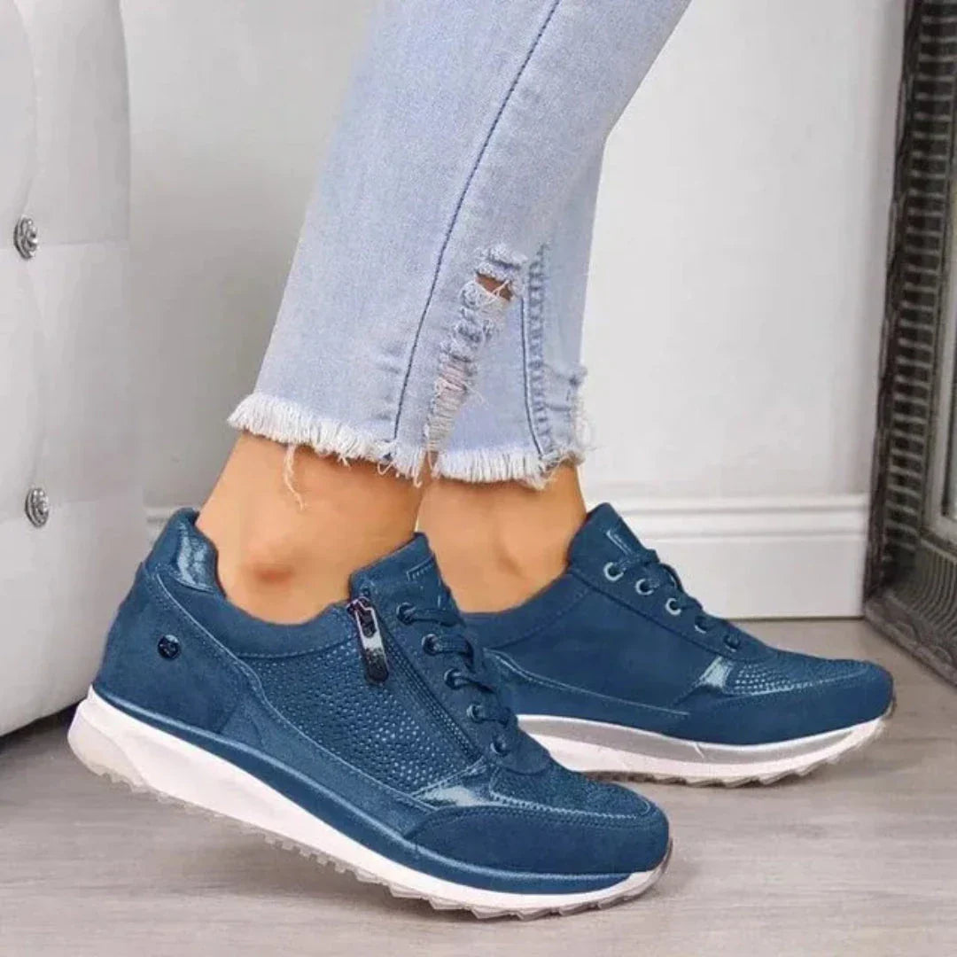 Baskets Sequins À Semelle Wedge Ava De Waylynn Pour Femme Confort Toute La Journée Avec Brillance Subtile