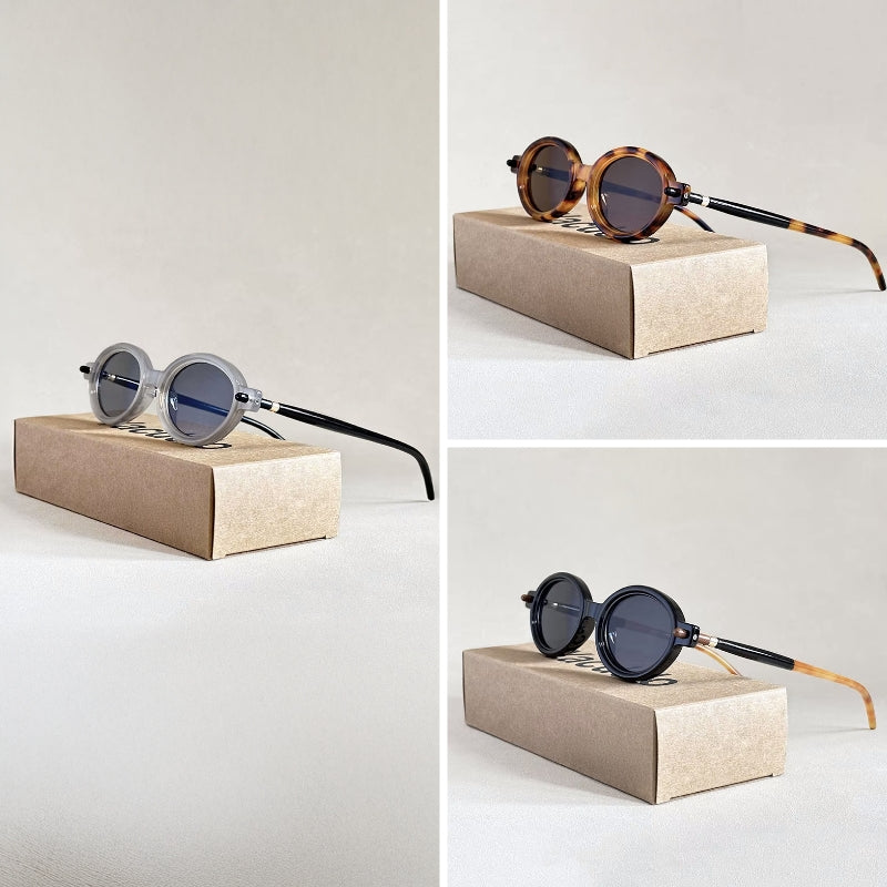 Lunettes De Soleil Ovales Rétro Aurelia Avec Charnières Épurées Et Détails Métalliques Subtils