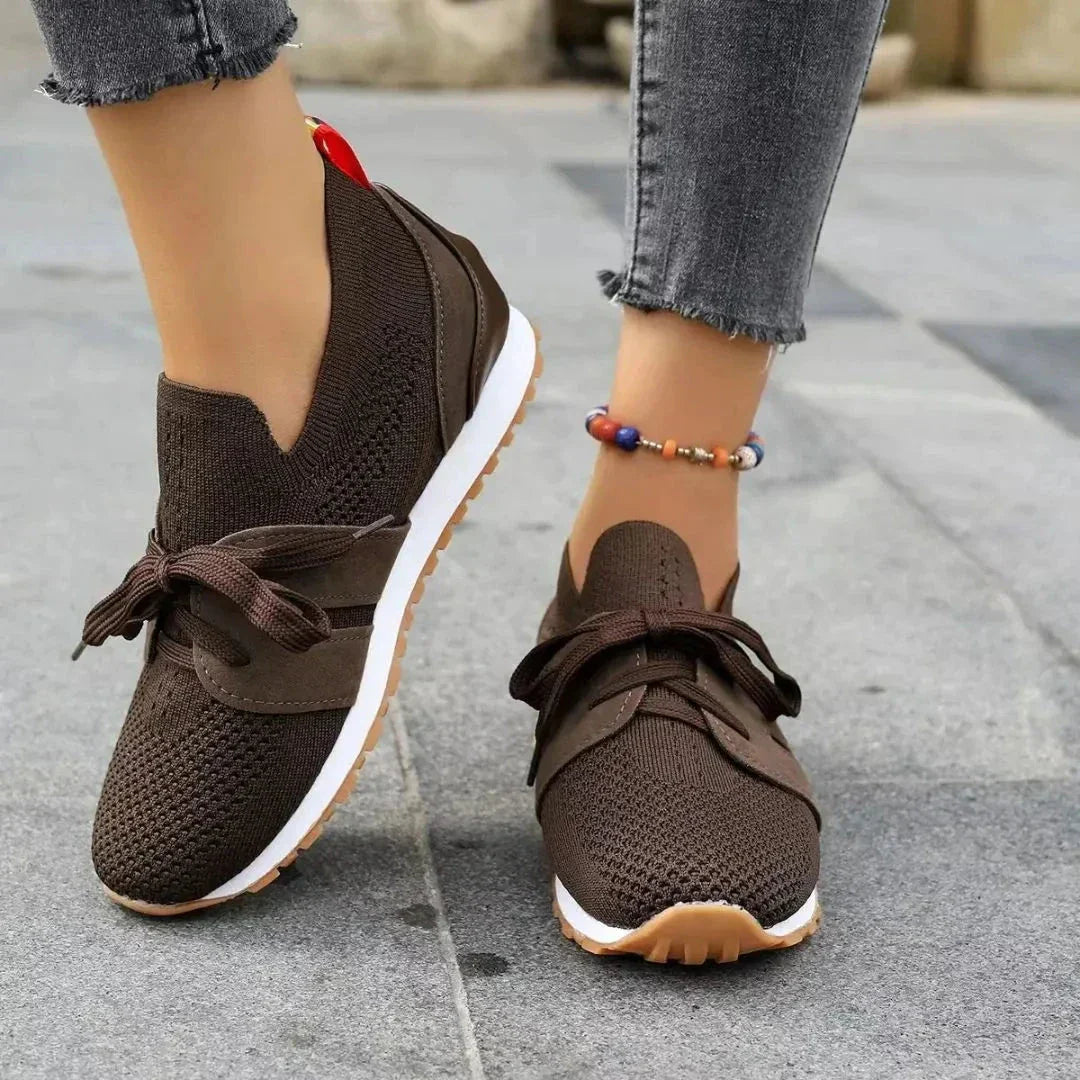 Baskets À Enfiler En Maille Respirante Avery Femme Confort Léger Pour Le Quotidien Et Weekend