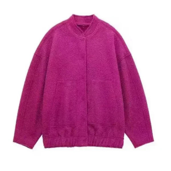 Avelena Oversized Bomber Jacket