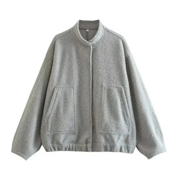 Avelena Oversized Bomber Jacket