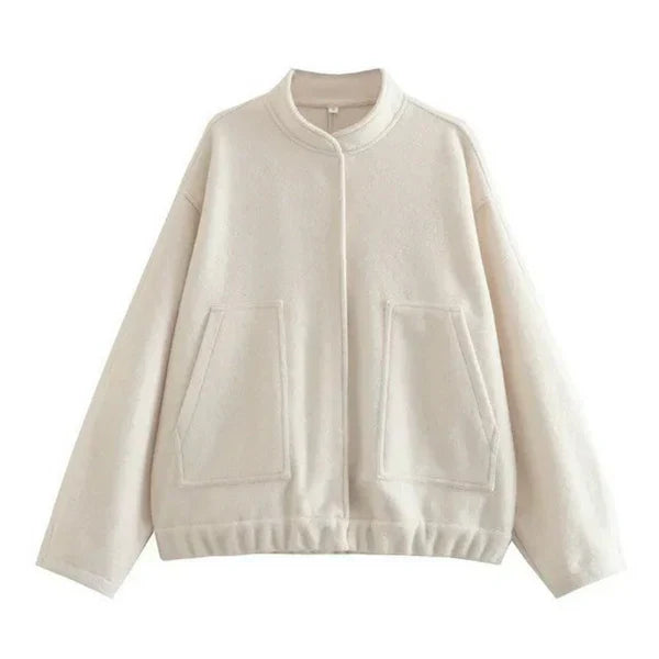 Avelena Oversized Bomber Jacket