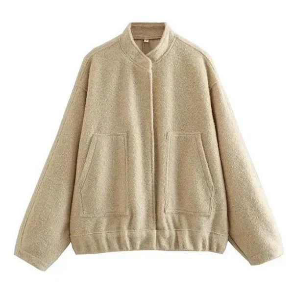 Avelena Oversized Bomber Jacket