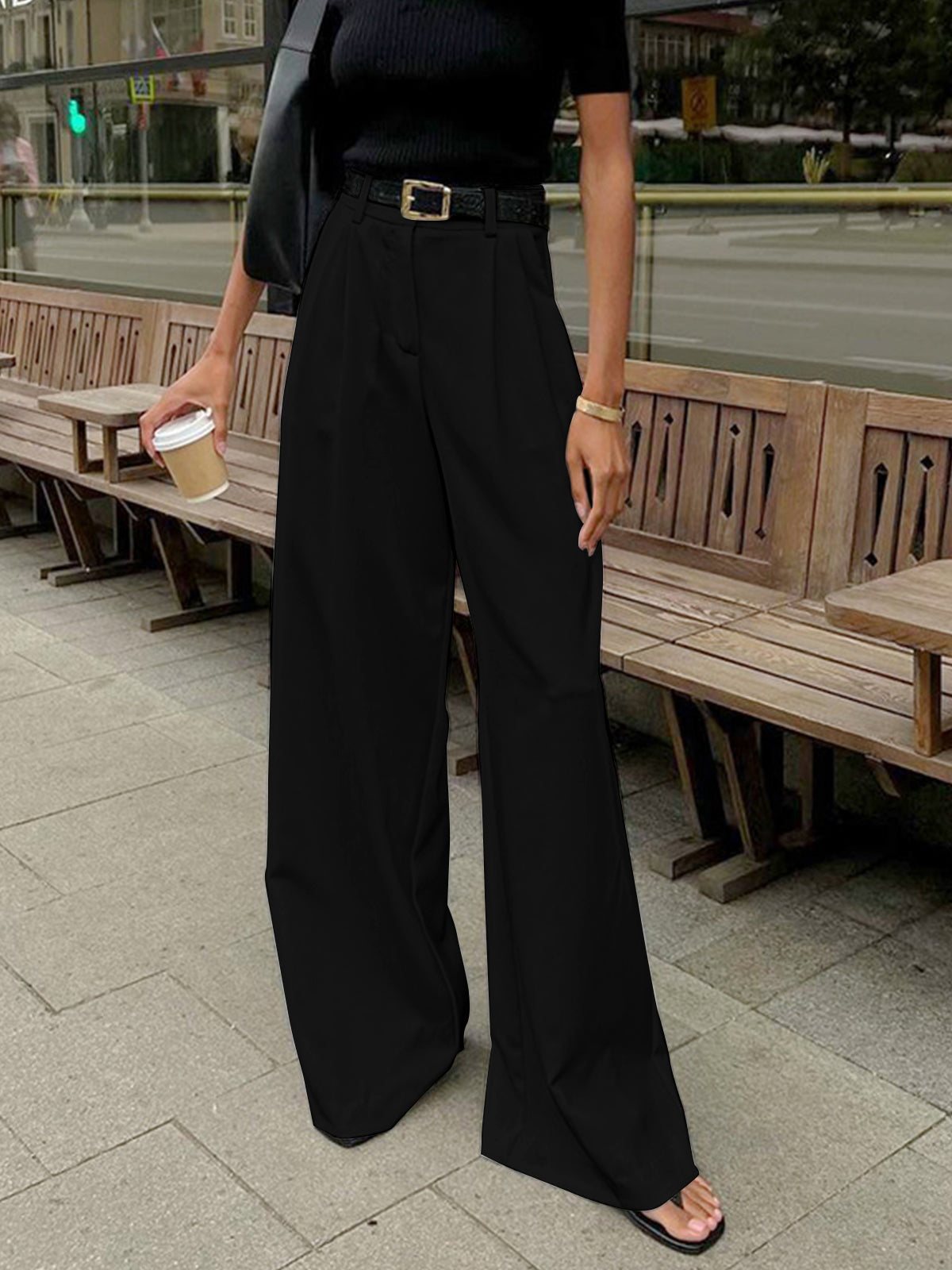 Pantalon Tailleur Femme Lily Pour Bureau Professionnel Confortable Raffiné Silhouette Épurée
