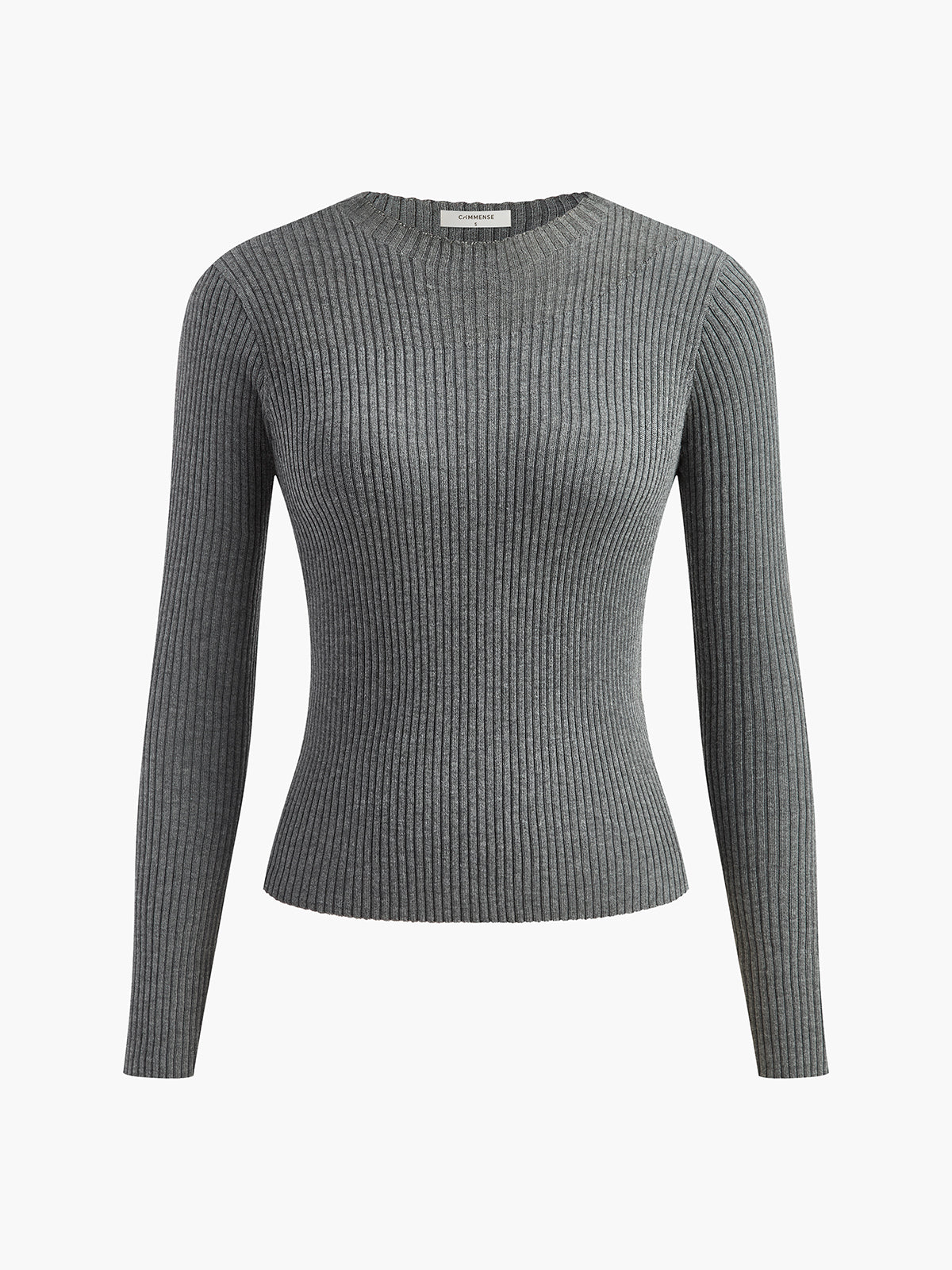 Asymmetrisches Strick-Ripp-Top von Fudus