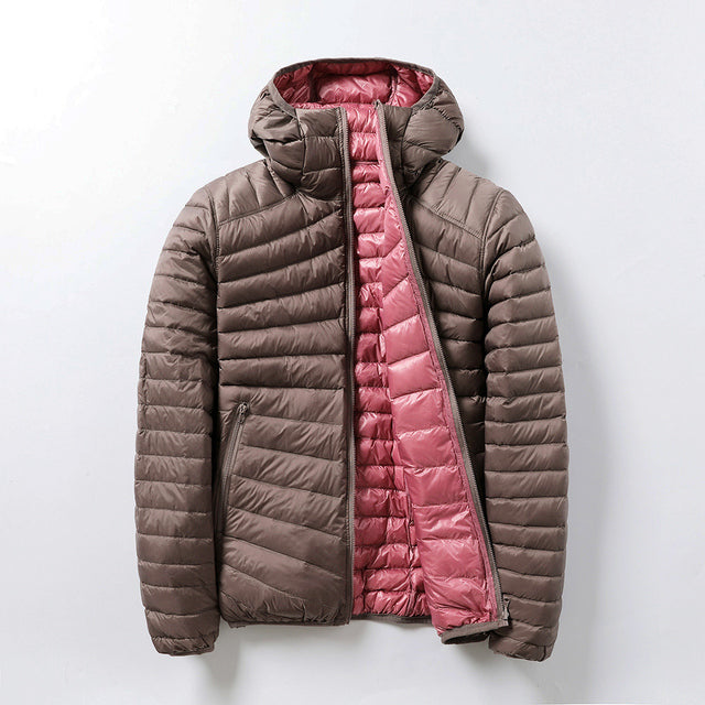 Doudoune Femme À Capuche Imperméable Coupe Standard Isolation Matelassée Pour Automne Et Hiver Urbain Et Plein Air