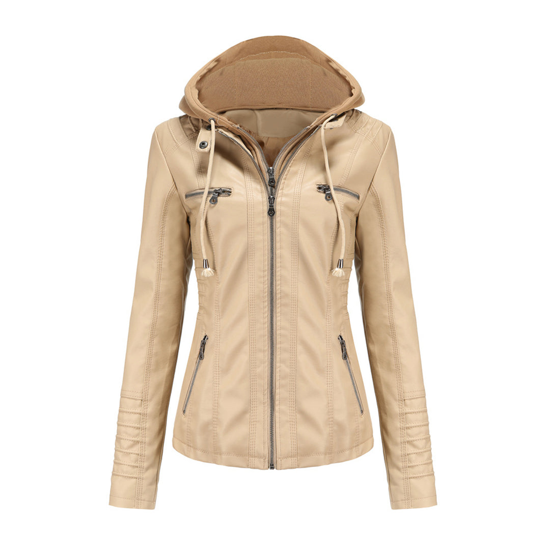 Isabella Veste Zippée À Capuche Pour Femmes Tendance Biker Urbain Confort Moderne Et Stylée