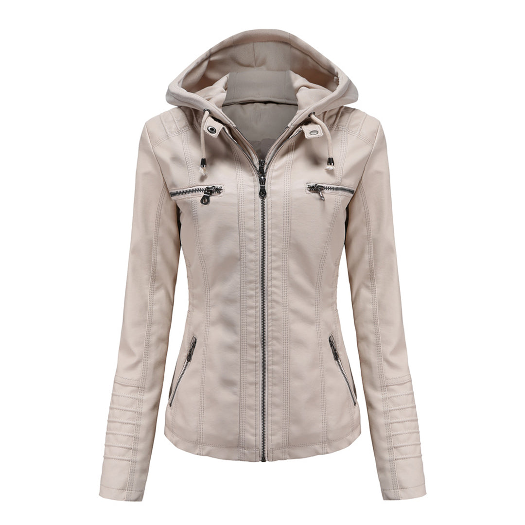 Isabella Veste Zippée À Capuche Pour Femmes Tendance Biker Urbain Confort Moderne Et Stylée