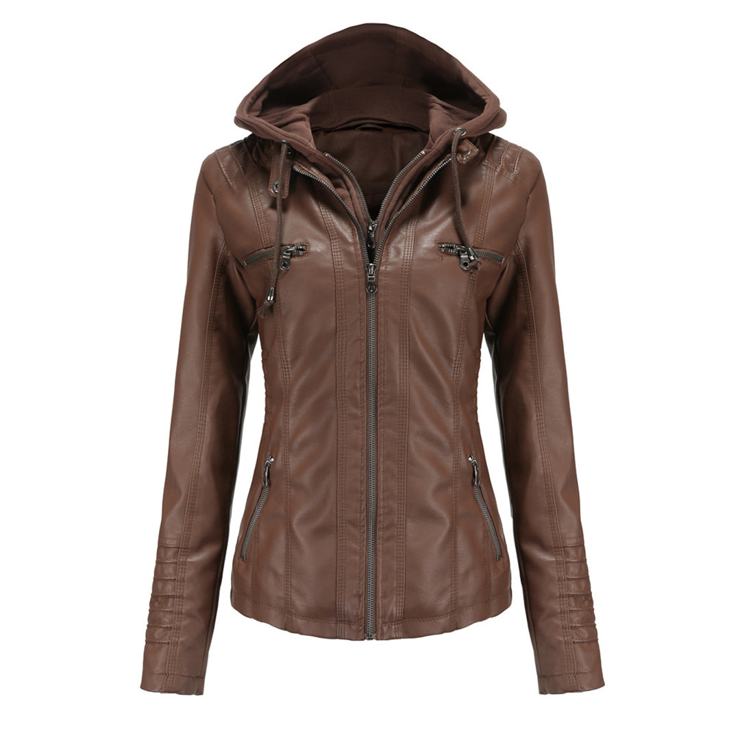 Isabella Veste Zippée À Capuche Pour Femmes Tendance Biker Urbain Confort Moderne Et Stylée
