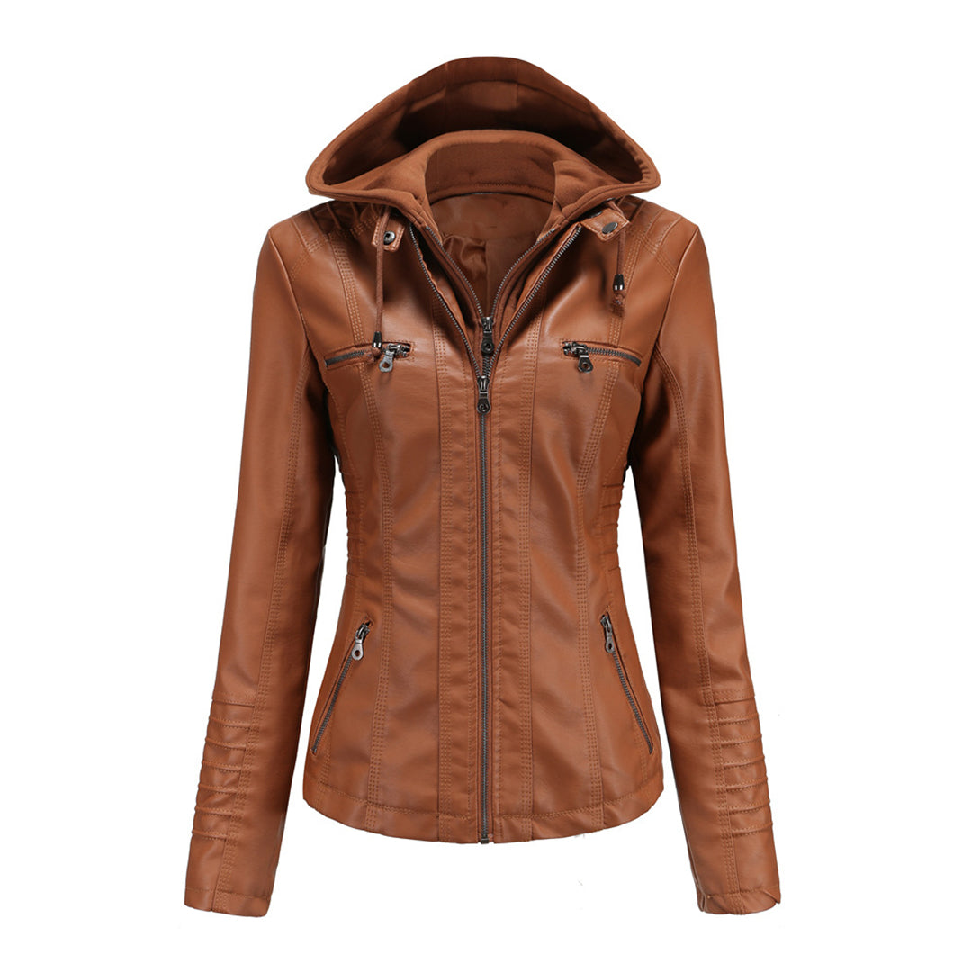 Isabella Veste Zippée À Capuche Pour Femmes Tendance Biker Urbain Confort Moderne Et Stylée