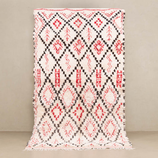 Asmaa - vintage beni ourain rug - Amawinc