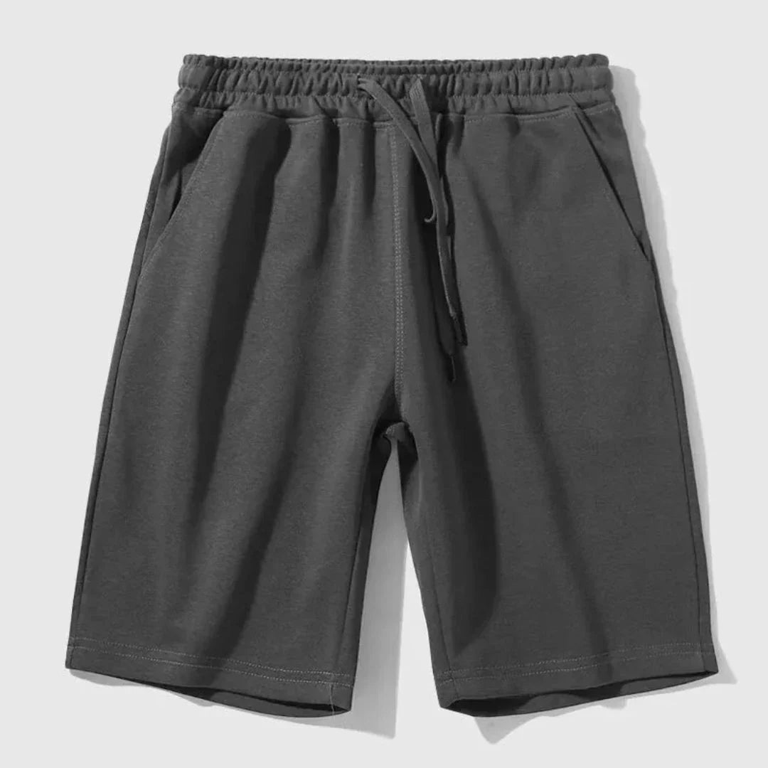 Amawinc Baste Shorts Jogger Avec Cordon Pour Homme Longueur Genoux Décontracté En Mélange Coton Polyester