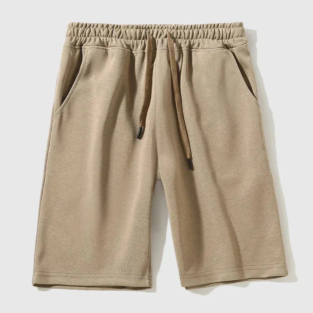 Amawinc Baste Shorts Jogger Avec Cordon Pour Homme Longueur Genoux Décontracté En Mélange Coton Polyester