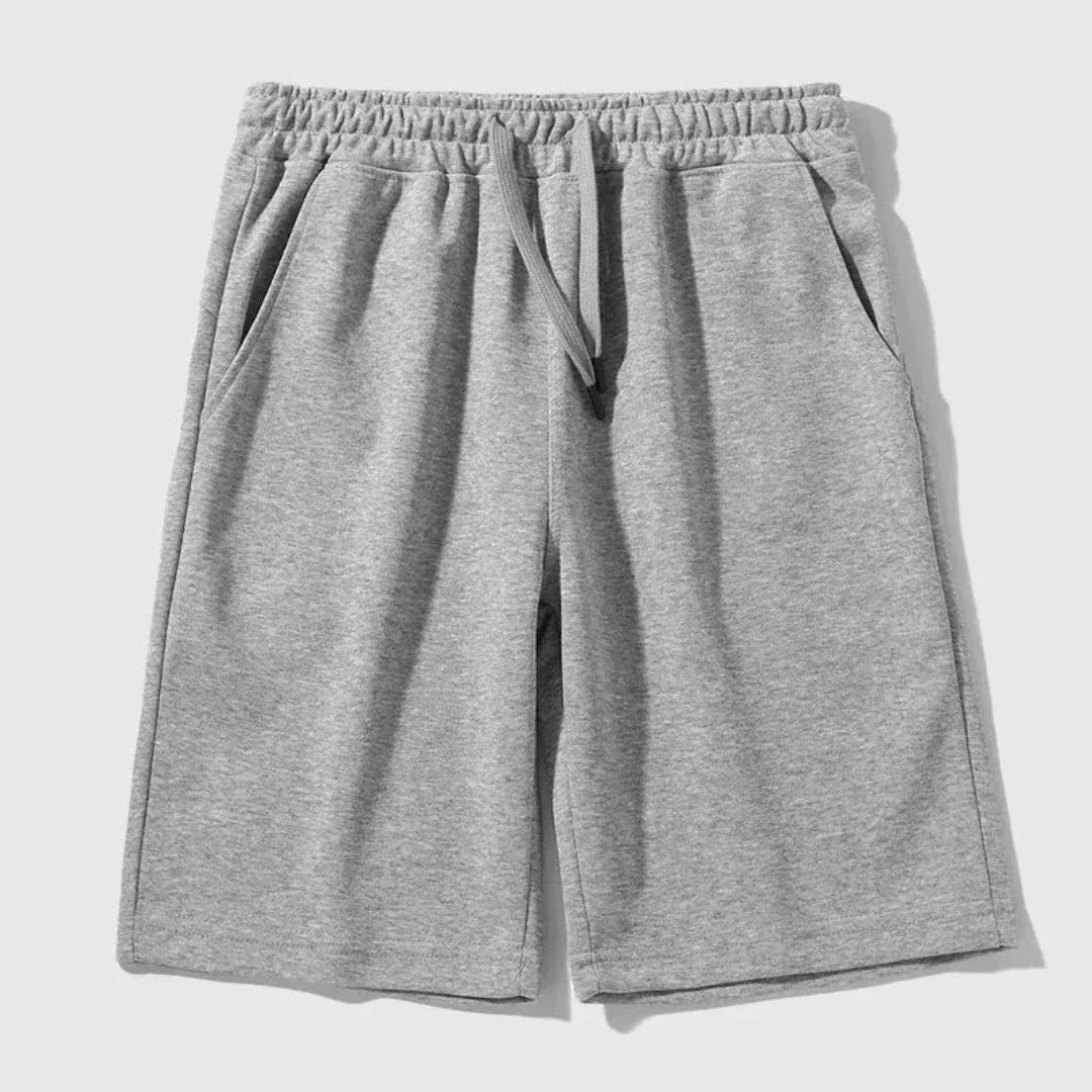 Amawinc Baste Shorts Jogger Avec Cordon Pour Homme Longueur Genoux Décontracté En Mélange Coton Polyester