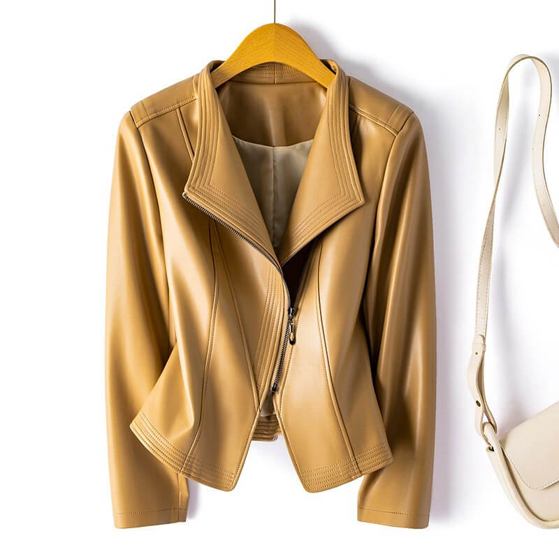 Sophie Veste En Cuir Végan Pour Femmes Amawinc Élégante Structurelle Moderne Chic