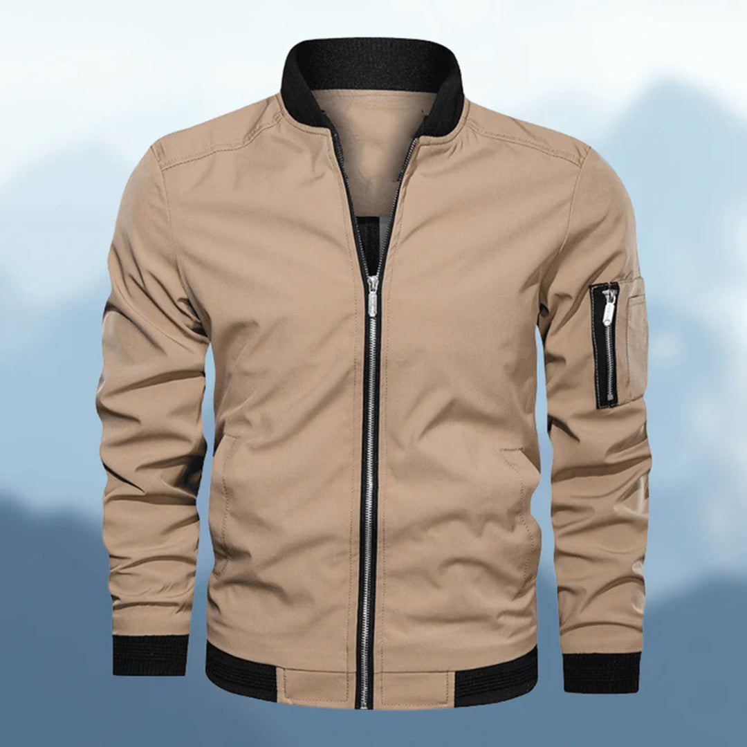 Veste Bomber Homme Slim Fit Moderne Légère Pour Quotidien Par Amawinc Vetement Extérieur Polyvalent