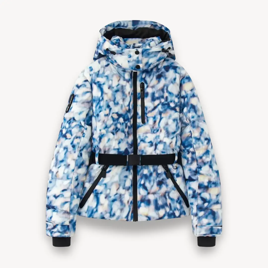 Doudoune Matelassée Ceinturée Pour Femme Imperméable Résistante Avec Capuche Détachable Chaude Chic