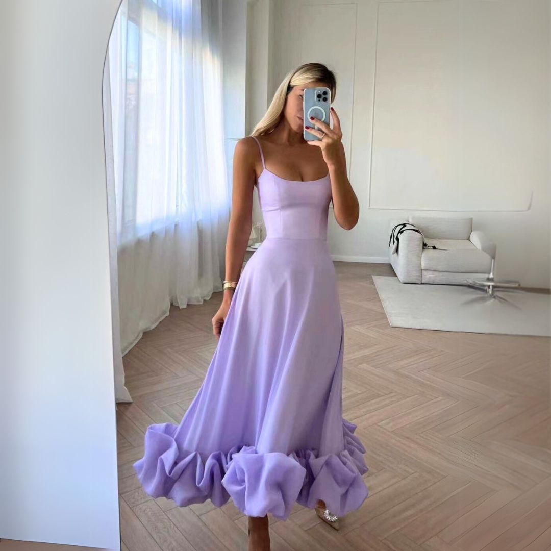Elegantes Damen-Midi-Kleid mit Raffungen von Berit