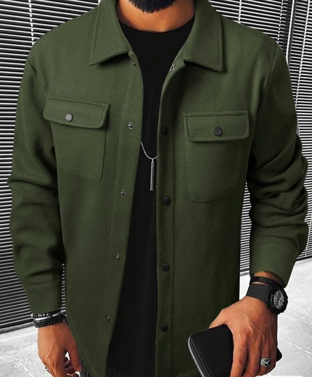 Veste Homme Josiah Léger Printemps Tissu Doux Coupe Décontractée Polyvalente Pour Toutes Saisons Amawinc
