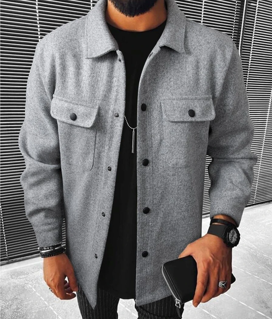 Veste Homme Josiah Léger Printemps Tissu Doux Coupe Décontractée Polyvalente Pour Toutes Saisons Amawinc