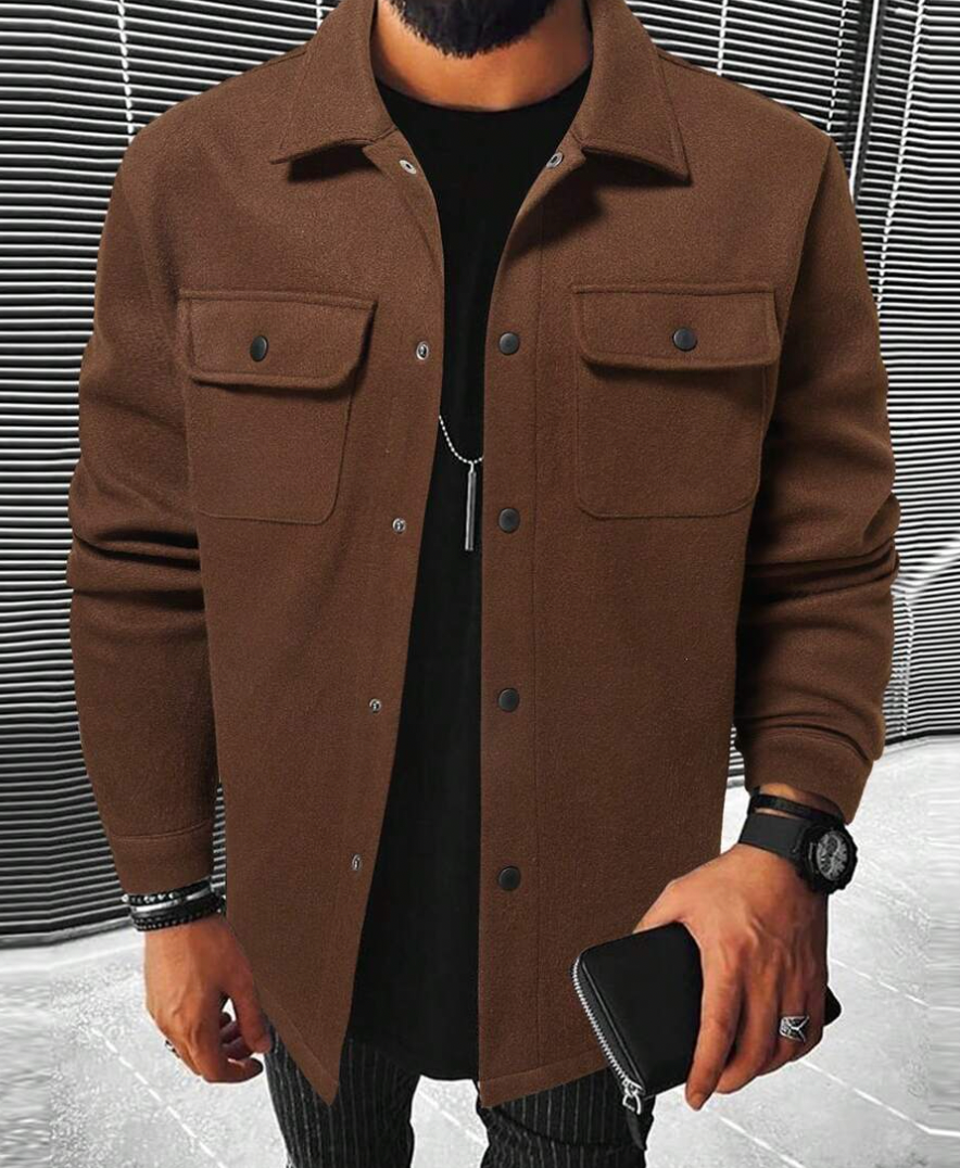 Veste Homme Josiah Léger Printemps Tissu Doux Coupe Décontractée Polyvalente Pour Toutes Saisons Amawinc