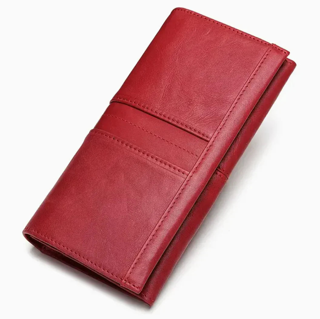 Portefeuille Lynn Amawinc en Cuir Végan Fin et Mince avec Plusieurs Emplacements pour Cartes pour Femmes