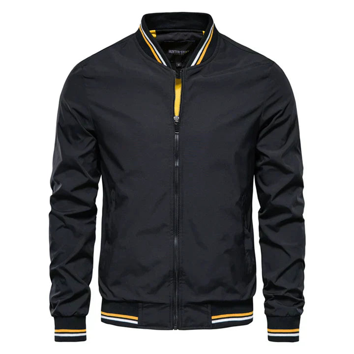 Veste Bomber Olive Pour Homme Style Moderne Streetwear Zip Front Décontractée Idéale Pour Vie Urbaine