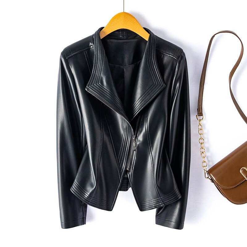Sophie Veste En Cuir Végan Pour Femmes Amawinc Élégante Structurelle Moderne Chic