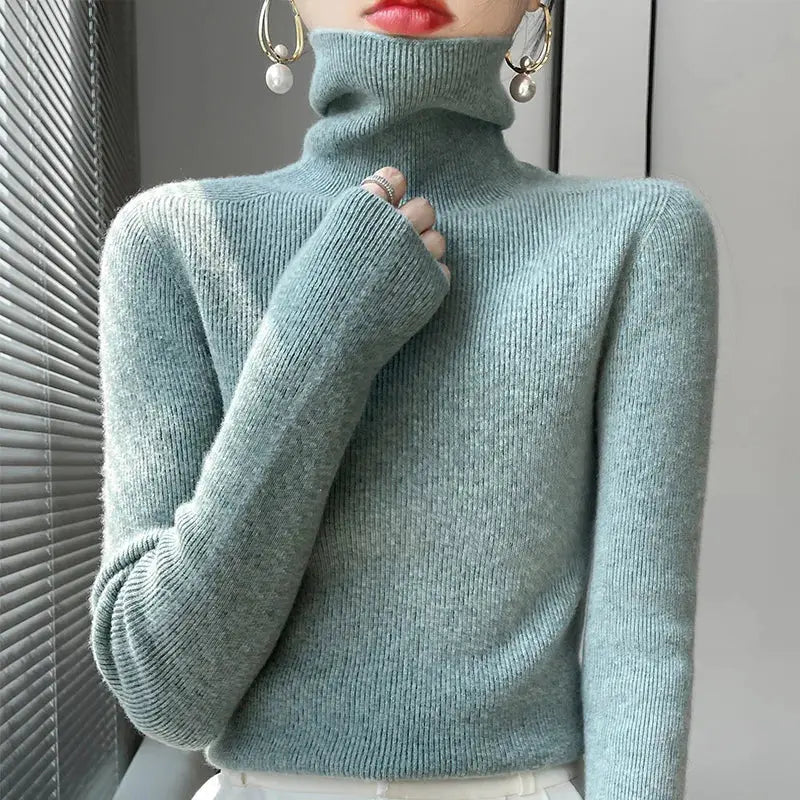 Pull Col Roulé Moderne Pour Femmes Confortable Et Élégant Sans Effort Pour Automne Hiver