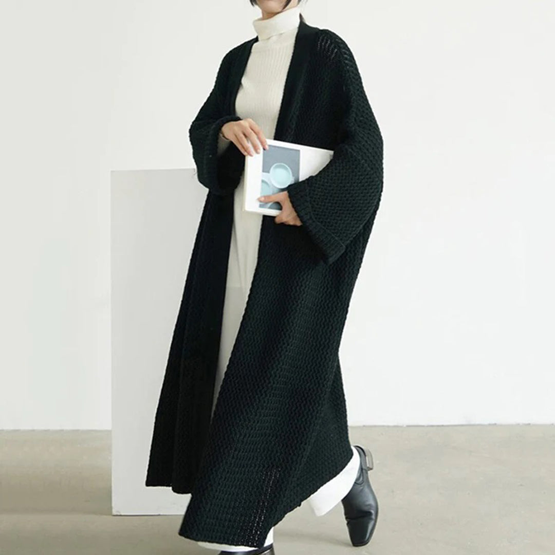 Harper Cardigan D’Hiver Ouvert Pour Femmes Maille Oversize Décontractée Pour Superposer Facilement Avec Style
