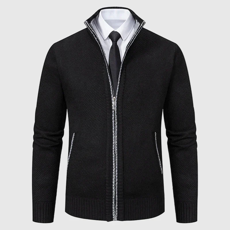 Manteau Signature Blackwell Tricoté par Lorenzo Vitali Alliant Élégance Intemporelle et Confort