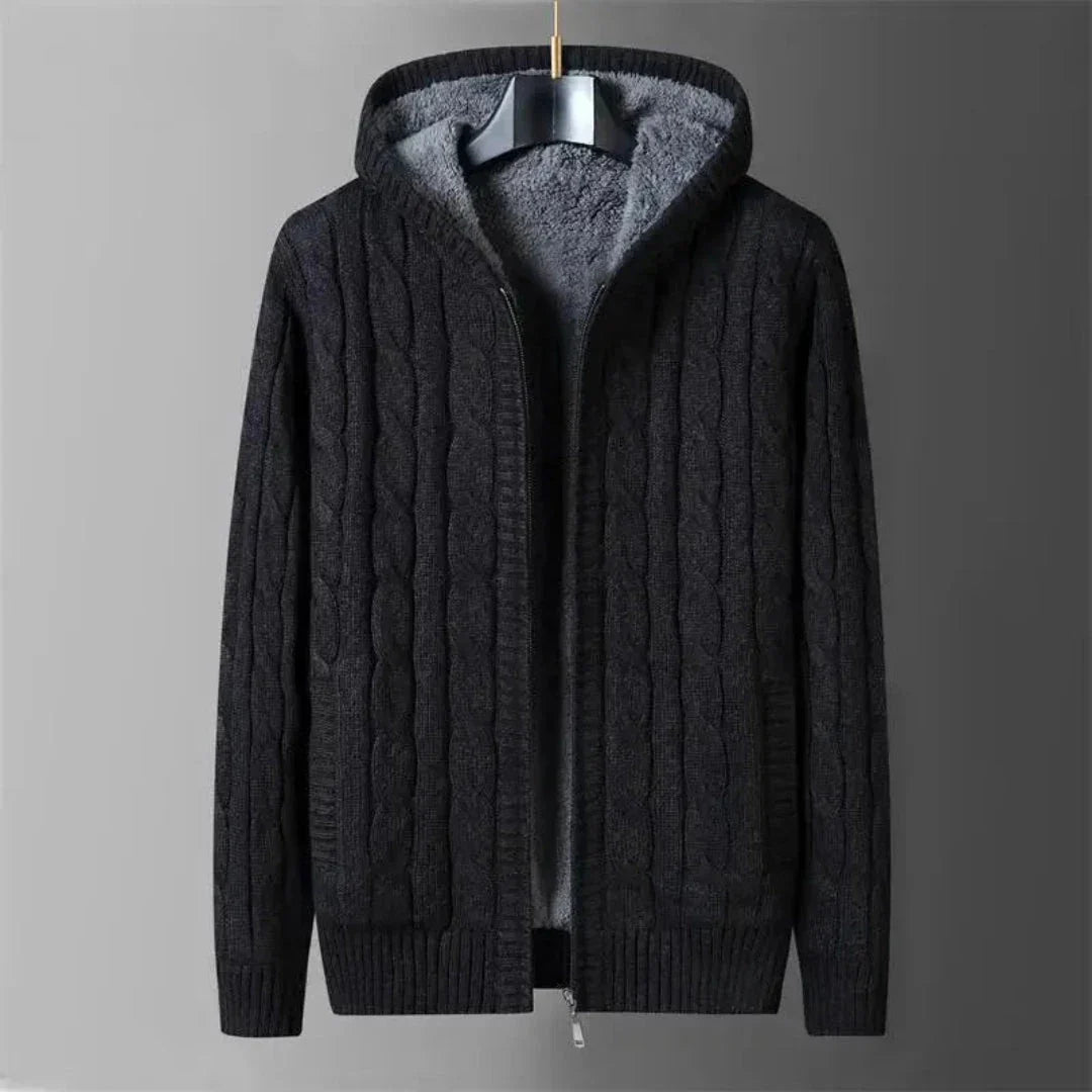 Gilet Réversible À Capuche En Polaire Douillet Avec Fermeture Éclair Durable Pour L'Hiver