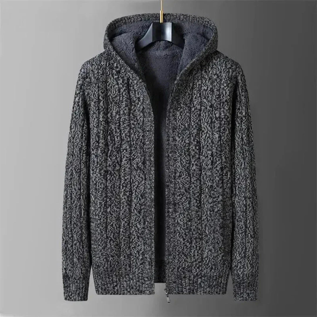 Gilet Réversible À Capuche En Polaire Douillet Avec Fermeture Éclair Durable Pour L'Hiver
