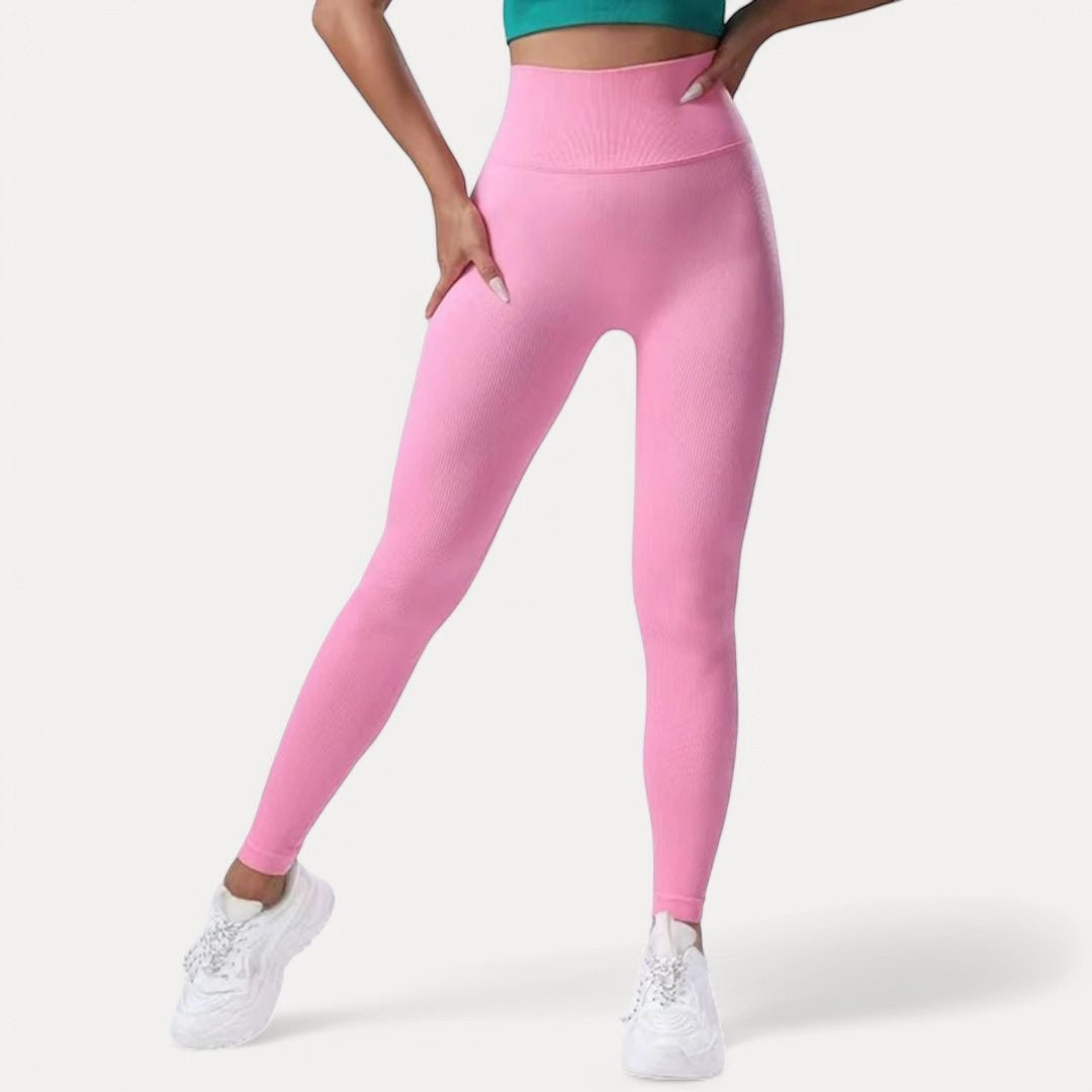 Leggings Sans Couture Blaire Sculpt Dos en V Confort Haut Taille pour Yoga Course et Entraînement