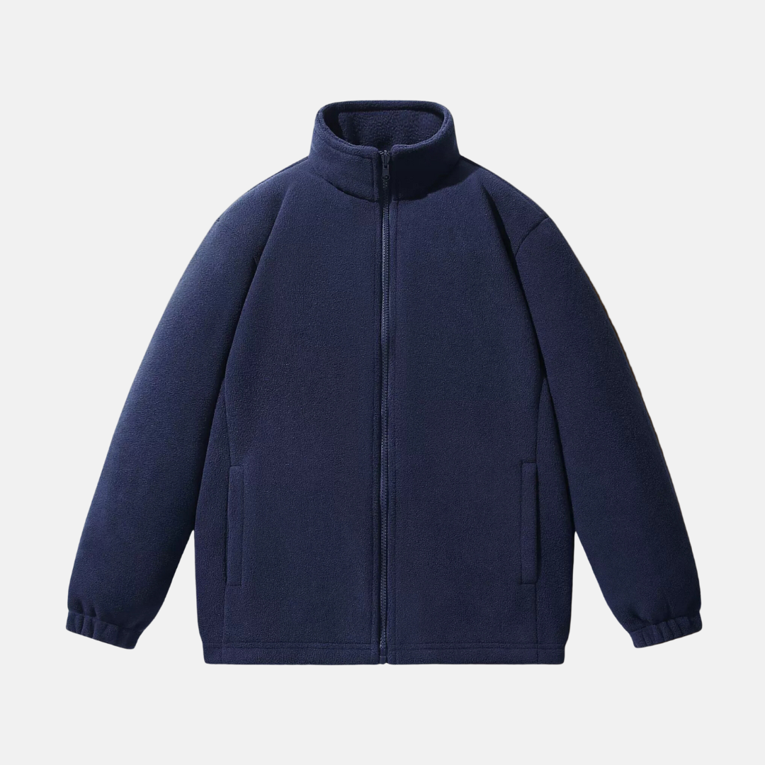 Veste Polaire Homme Col Montant Zip Intégral Décontractée Pour L Hiver Confortable Amawinc