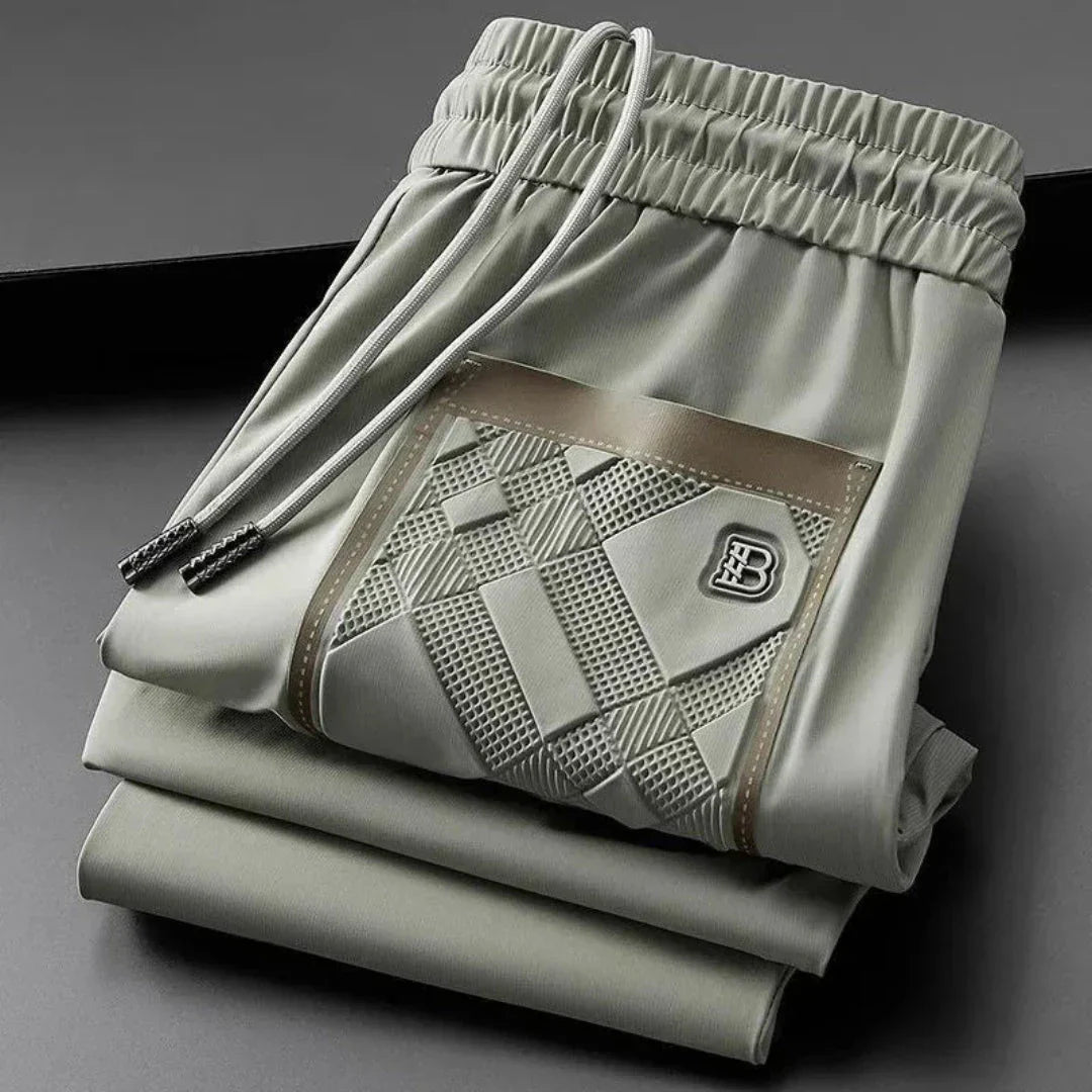 Pantalon De Survêtement En Soie Bobby Silk Avec Détails Texturés Et Silhouette Épurée Pour Sport Chic Et Confort