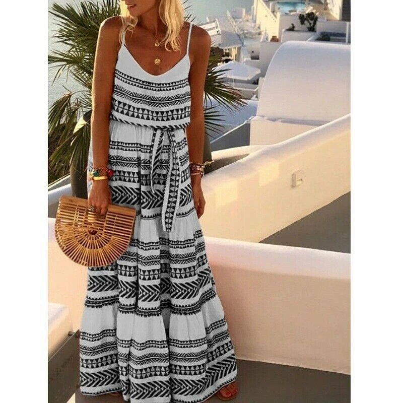 Ärmelloses Kleid Katharina mit Druck